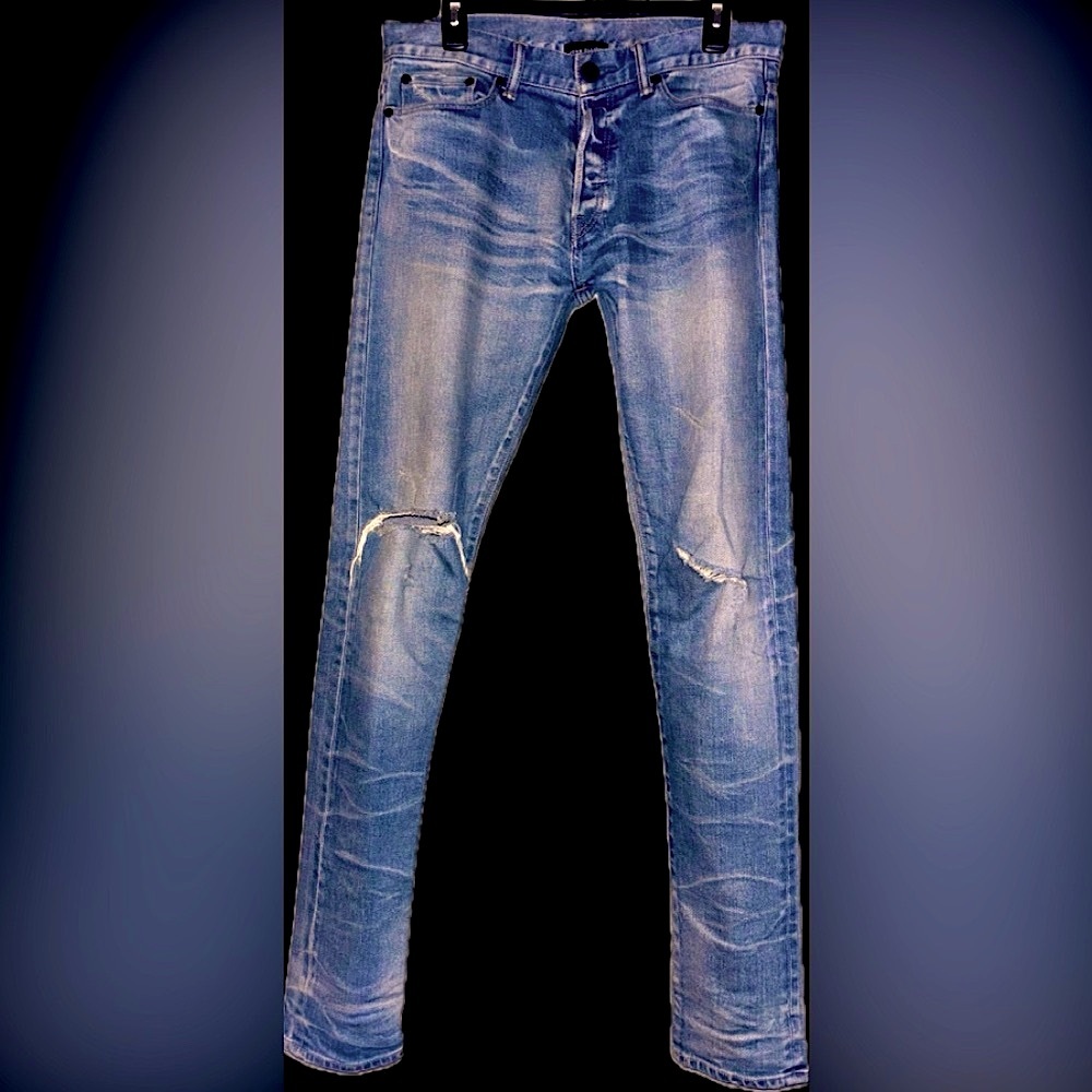 NWOT rare John Elliott 30x33.5” Japanese made selvedge denim jeans in cast 2 fit - Picture 4 of 16